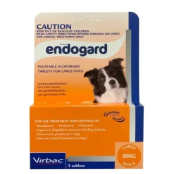 Virbac Endogard Broad Spectrum All Wormer for Large Dogs up to 20kg - 3-Pack Best