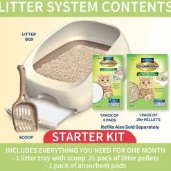 EZLock Ezi LockOdour Dual Layer Cat Litter System Litter Tray Starter Kit Sale