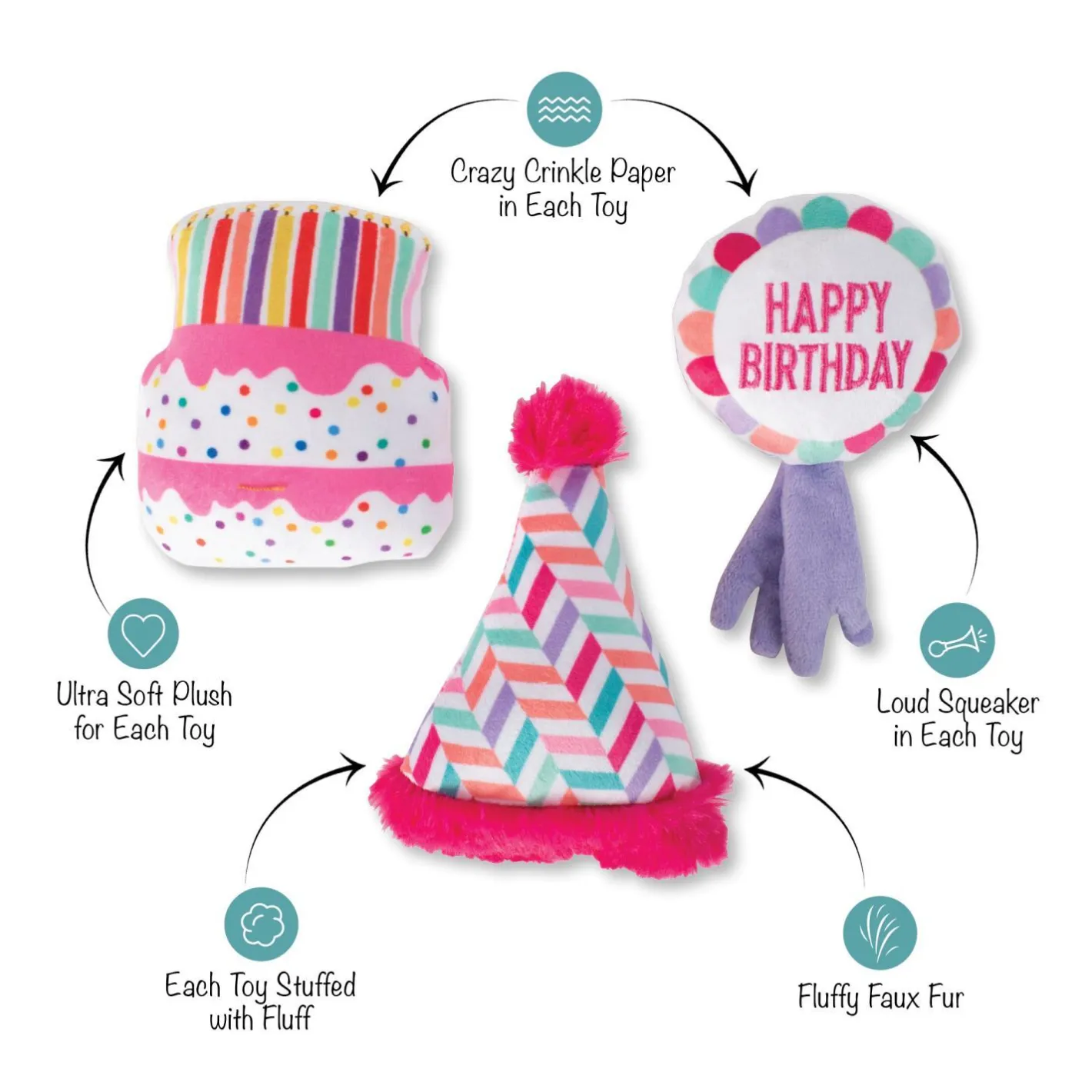 Fringe Studio Can I Get A Woofwoof 3-piece Small Dog Toys Best