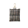 Fringe Studio Canvas Dog Poop Waste Bag Dispenser with Keychain - Black Gingham Best