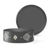 Fringe Studio Ceramic Charcoal Tribal Bowl - One Size Clearance