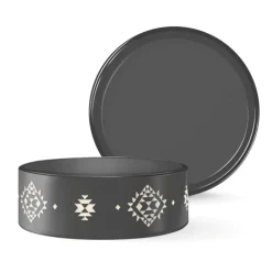 Fringe Studio Ceramic Charcoal Tribal Bowl - One Size Clearance
