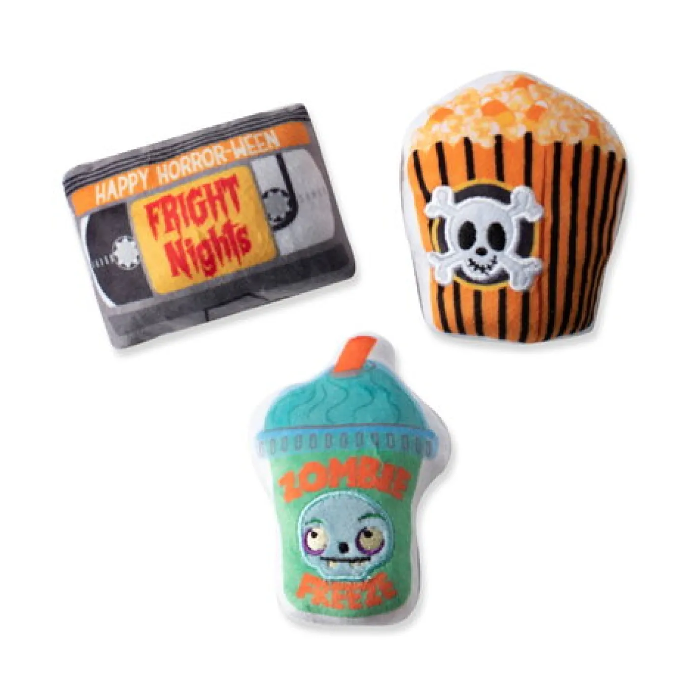 Fringe Studio Halloween Plush Squeaker Dog Toys - Fright Nights 3 Minis Online