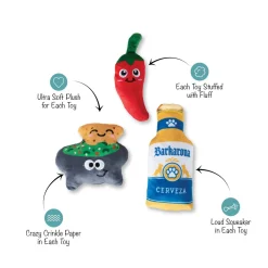 Fringe Studio Happy Hour Beer & Dip 3-piece Small Dog Toys Outlet