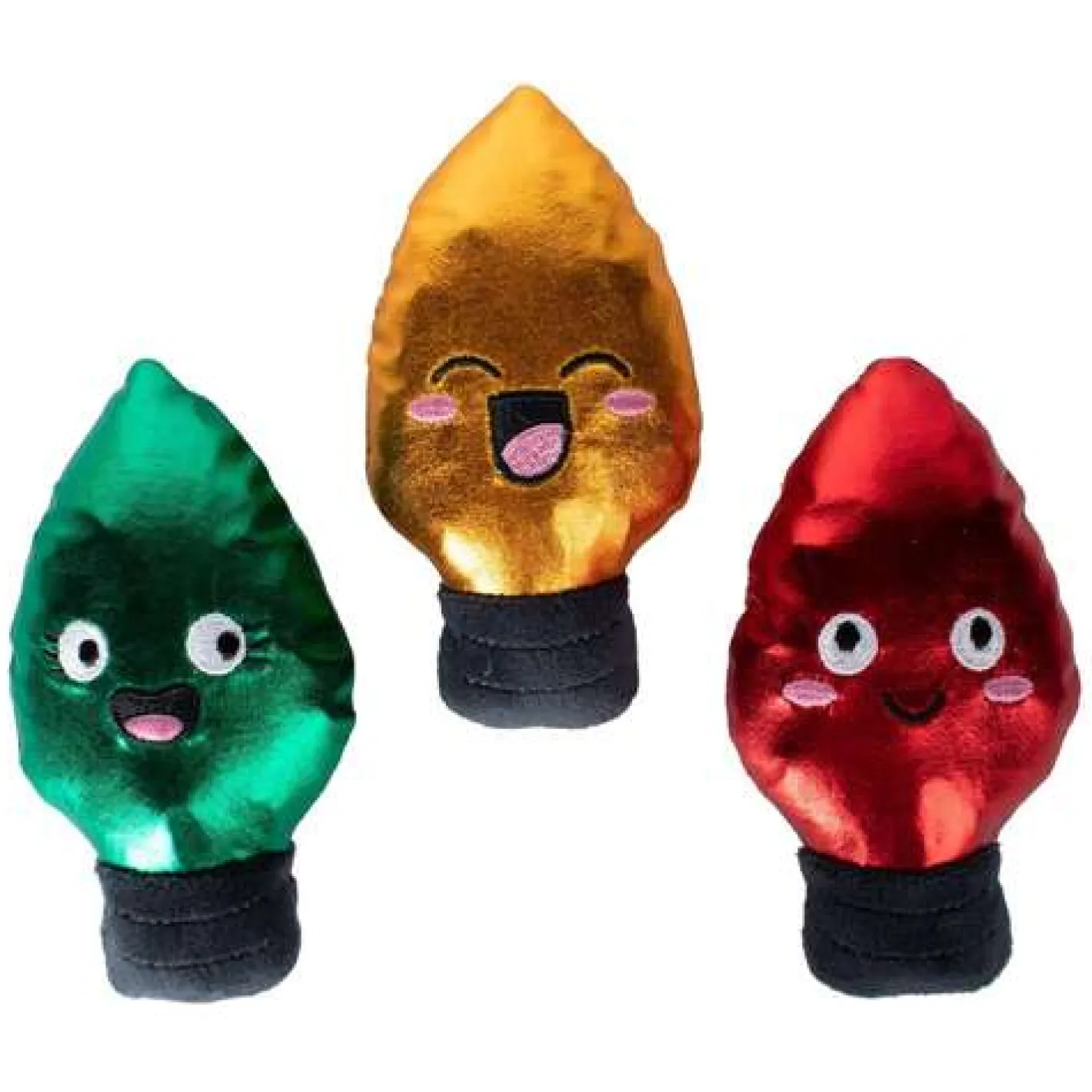 Fringe Studio Light Up My Life Plush 3-Piece Small Dog Christmas Toy Set Sale