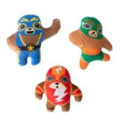 Fringe Studio Little Taste Of Glory Mexican Wrestlers 3-piece Small Dog Toys Outlet