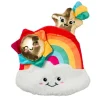 Fringe Studio Look On Bright Side Rainbow Hide & Seek Burrow Dog Toy Clearance