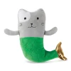 Fringe Studio Mercat Mermaid Cat Plush Squeaker Dog Toy Clearance