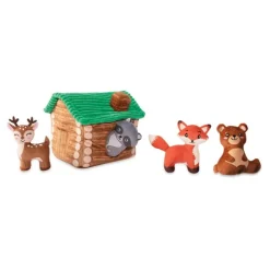 Fringe Studio Plush Burrow Interactive Dog Toy - On Cabin Time Hot
