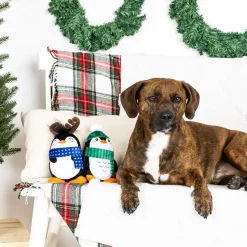 Fringe Studio Winter Waddle Land Plush Squeaker 2-Piece Christmas Dog Toy Outlet