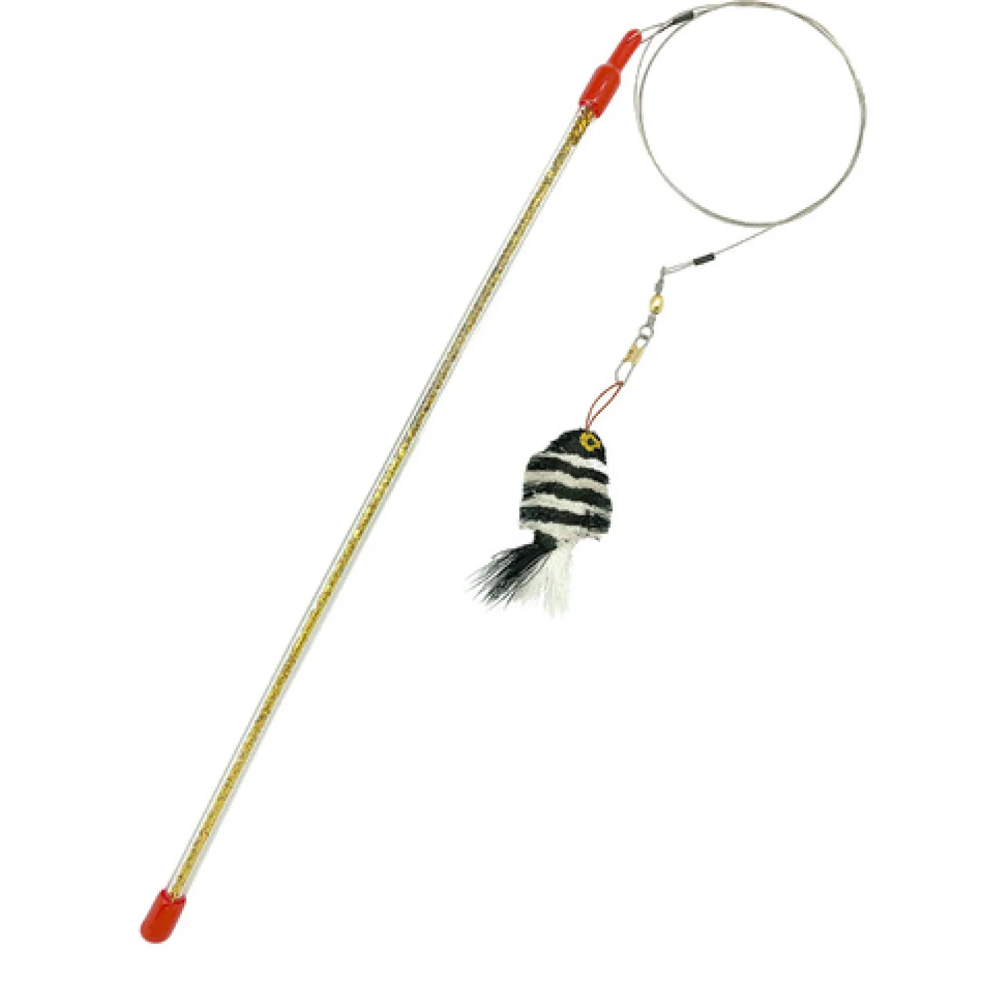 Go Cat Da Zebra Fish Da Bird Cat Wand Toy - Complete Kit Best