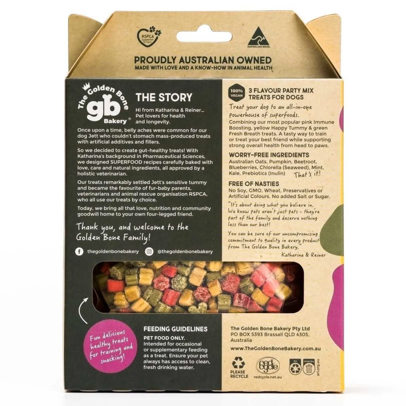 The Golden Bone Bakery Golden Bone Bakery 3-Flavour Party Mix Dog Training Treats 280g Sale