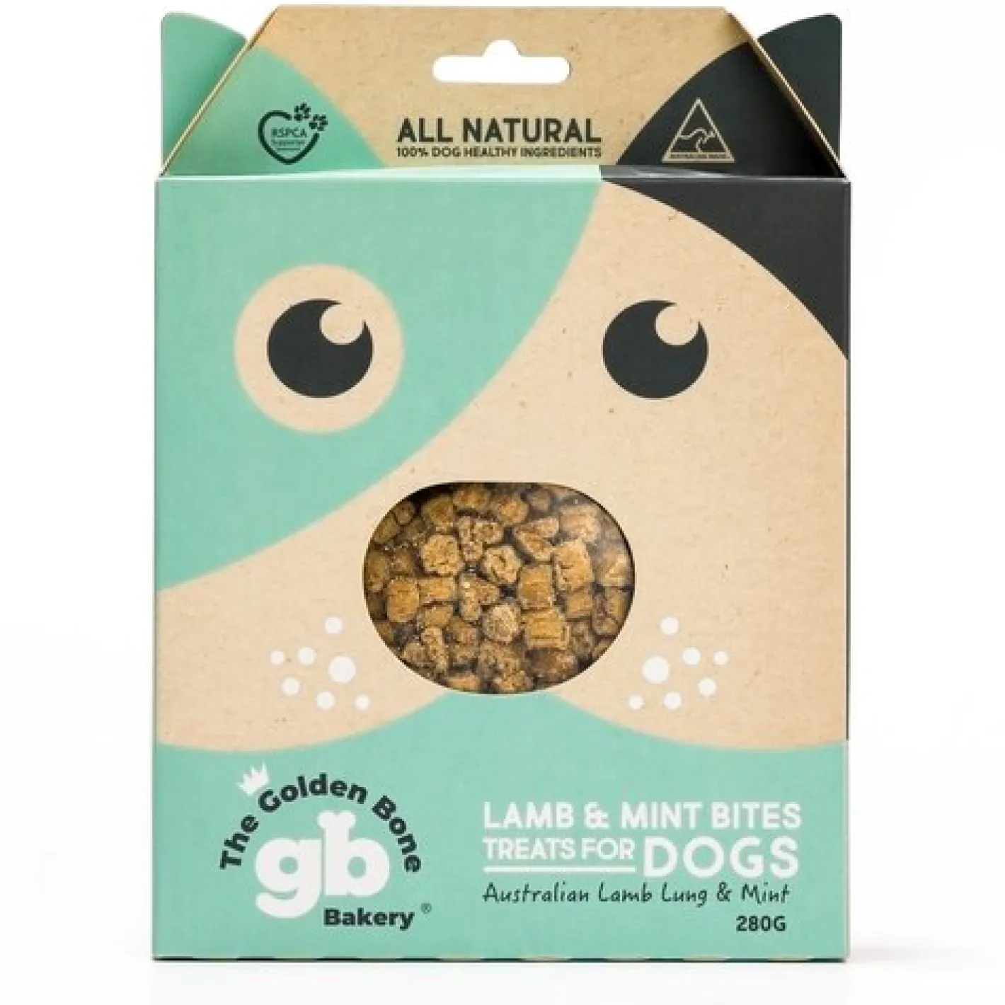 The Golden Bone Bakery Golden Bone Bakery Lamb & Mint Bites Dog Training Treats 280g Discount