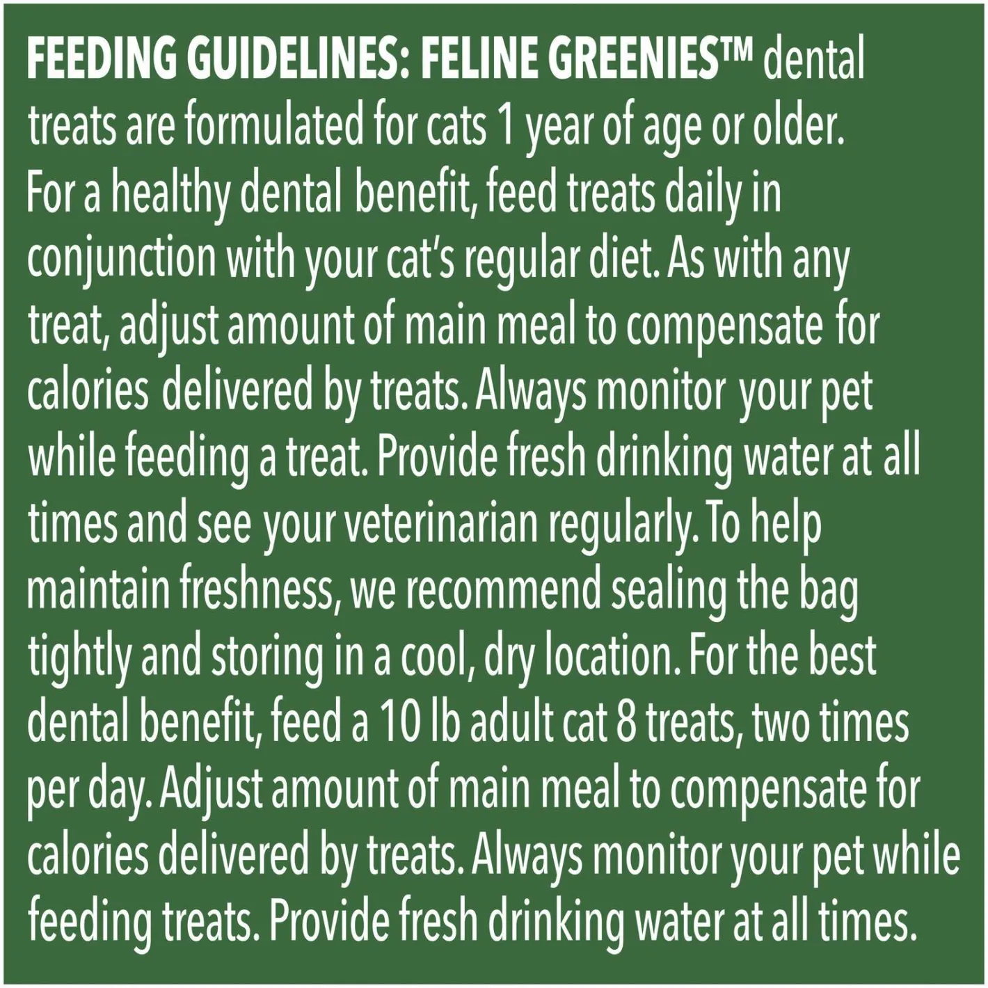 Greenies Feline Cat Dental Treats Oven Roasted Chicken Flavour 277g Tub New