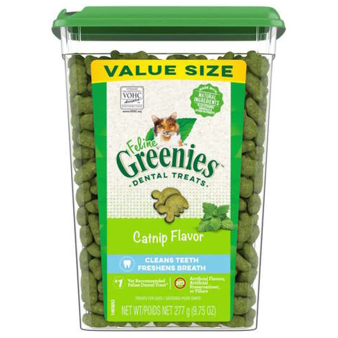 Greenies Feline Cat Dental Treats Catnip Flavour 277g Bulk Tub Sale