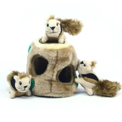 Outward Hound Hide-a-Squirrel Plush Dog Puzzle with Squeaker Squirrels Outlet