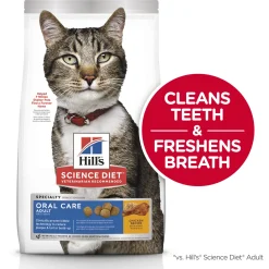 Hills Science Diet Adult Oral Care Dry Cat Food 4kg Hot