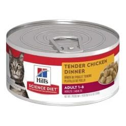 Hills Science Diet Adult Tender Dinners Chicken Cat Food 156g x 24 Cans Outlet