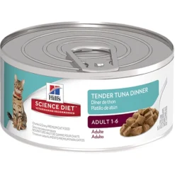 Hills Science Diet Adult Tender Dinners Tuna Cat Food 156g x 24 Cans Discount