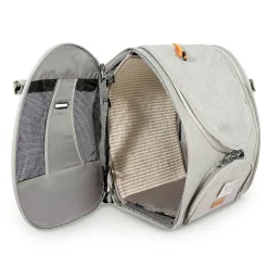 Ibiyaya Adventure Cat & Small Dog Carrier Backpack - Grey-Green Hot