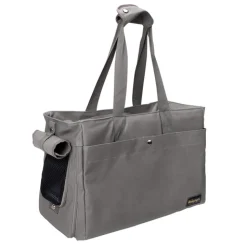Ibiyaya Canvas Pet Carrier Tote for Cats & Dogs - Grey New