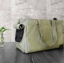 Ibiyaya Canvas Pet Carrier Tote for Cats & Dogs - Light Green Discount