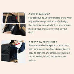 Ibiyaya Champion 3-in-1 Carrier, Backpack & Car Seat for Dogs up to 12kg New