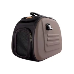 Ibiyaya Classic Foldable Pet Carrier with Multiple Access Points - Chocolate Outlet