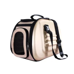 Ibiyaya Classic Foldable Pet Carrier with Multiple Access Points - Beige Clearance