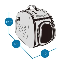 Ibiyaya Classic Foldable Pet Carrier with Multiple Access Points - Beige Clearance