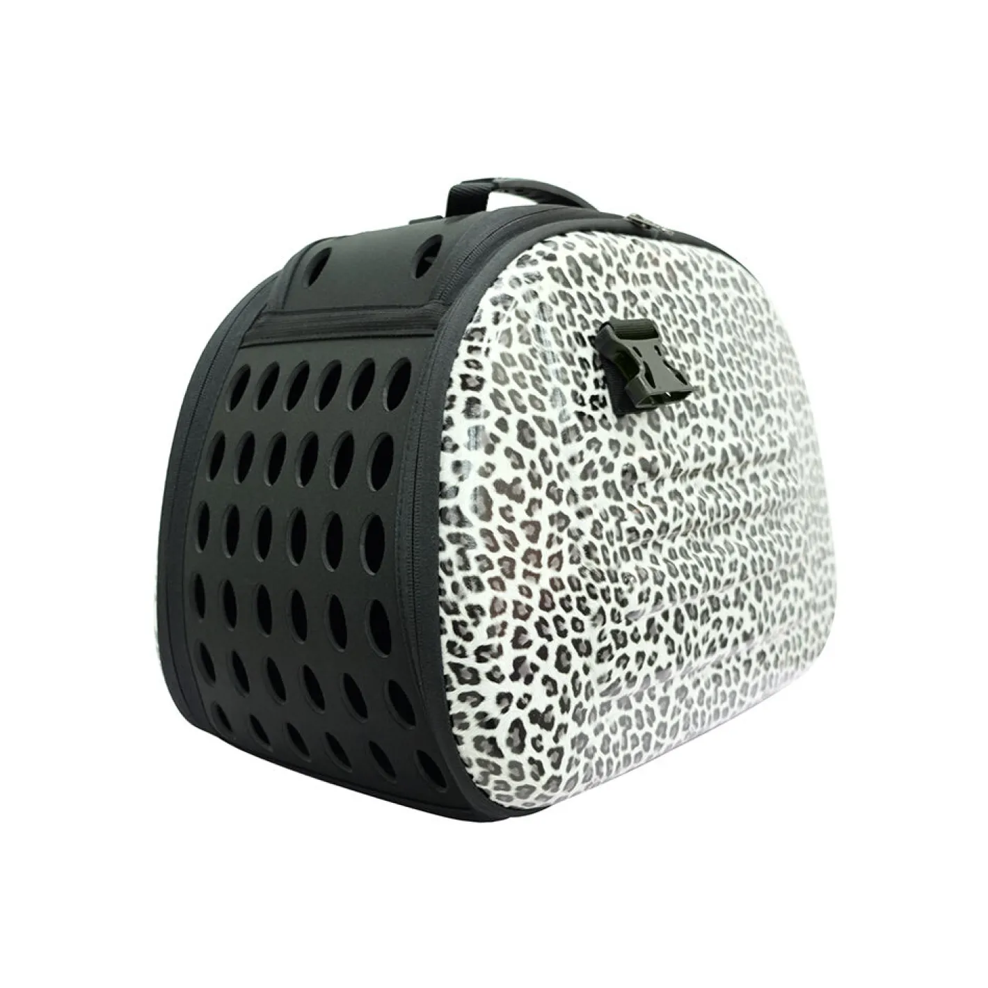 Ibiyaya Classic Foldable Pet Carrier with Multiple Access Points - Safari Leopard Hot