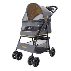 Ibiyaya Cloud 9 Pet Stroller for Cats & Dogs up to 20kg - Mustard Yellow Best