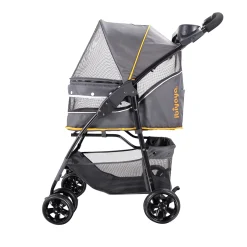 Ibiyaya Cloud 9 Pet Stroller for Cats & Dogs up to 20kg - Mustard Yellow Best