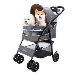Ibiyaya Cloud 9 Pet Stroller for Cats & Dogs up to 20kg - Mustard Yellow Best