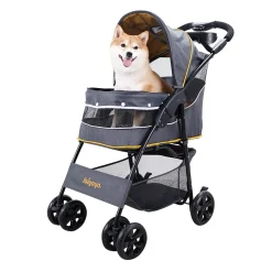 Ibiyaya Cloud 9 Pet Stroller for Cats & Dogs up to 20kg - Mustard Yellow Best