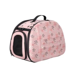 Ibiyaya Collapsible Traveling Shoulder Pet Carrier for Cats and Dogs - Tuscany Hot
