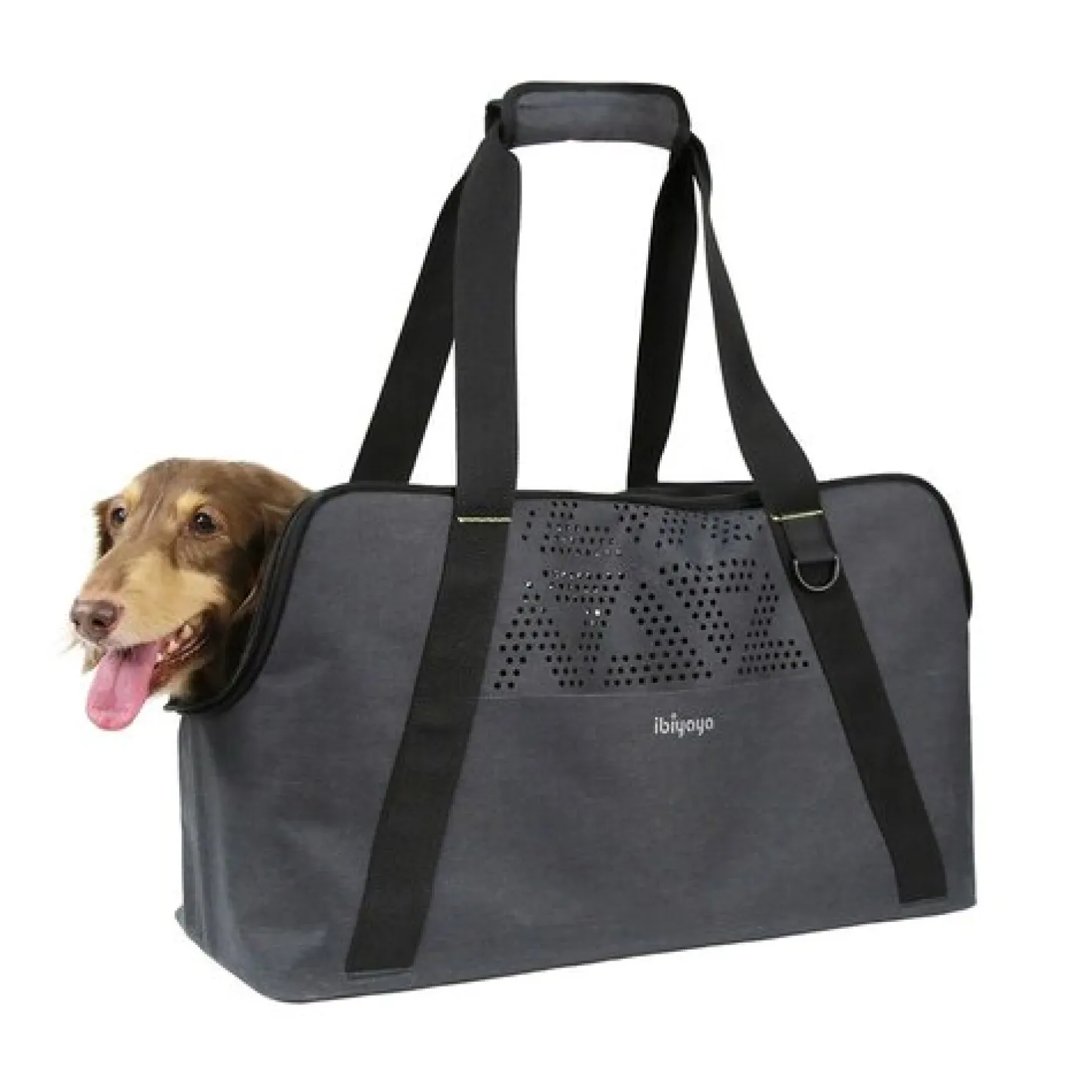 Ibiyaya Dachshund Breezy Wanderer Long Bodied Dog Pet Tote Bag Clearance