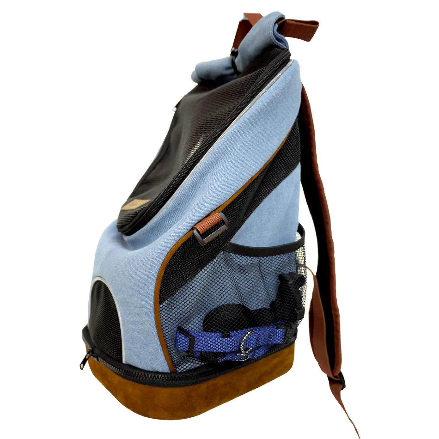 Ibiyaya Denim Fun Lightweight Pet Backpack - New and Improved New