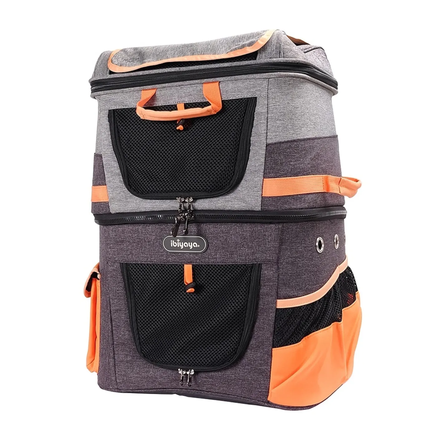 Ibiyaya Double-Decker Two-tier Pet Backpack for Cats & Small Dogs Outlet