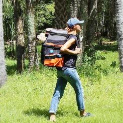 Ibiyaya Double-Decker Two-tier Pet Backpack for Cats & Small Dogs Outlet