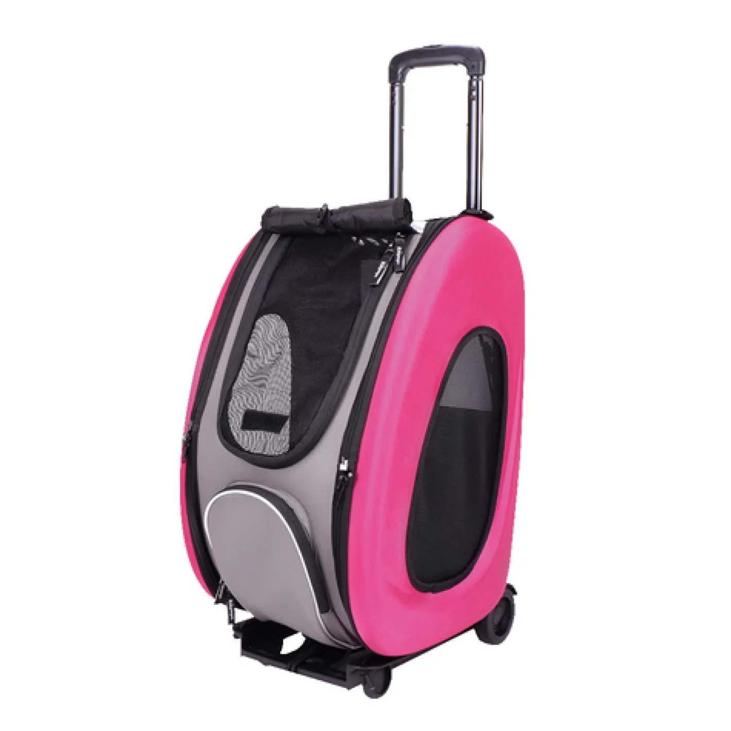 Ibiyaya EVA Pet Carrier/Wheeled Carrier Backpack - Hot Pink Outlet