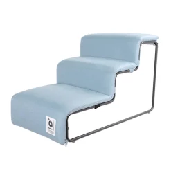 Ibiyaya Everest Practical Pet Stairs for Cats & Dogs - NEW Large Steps - Dusty Blue New
