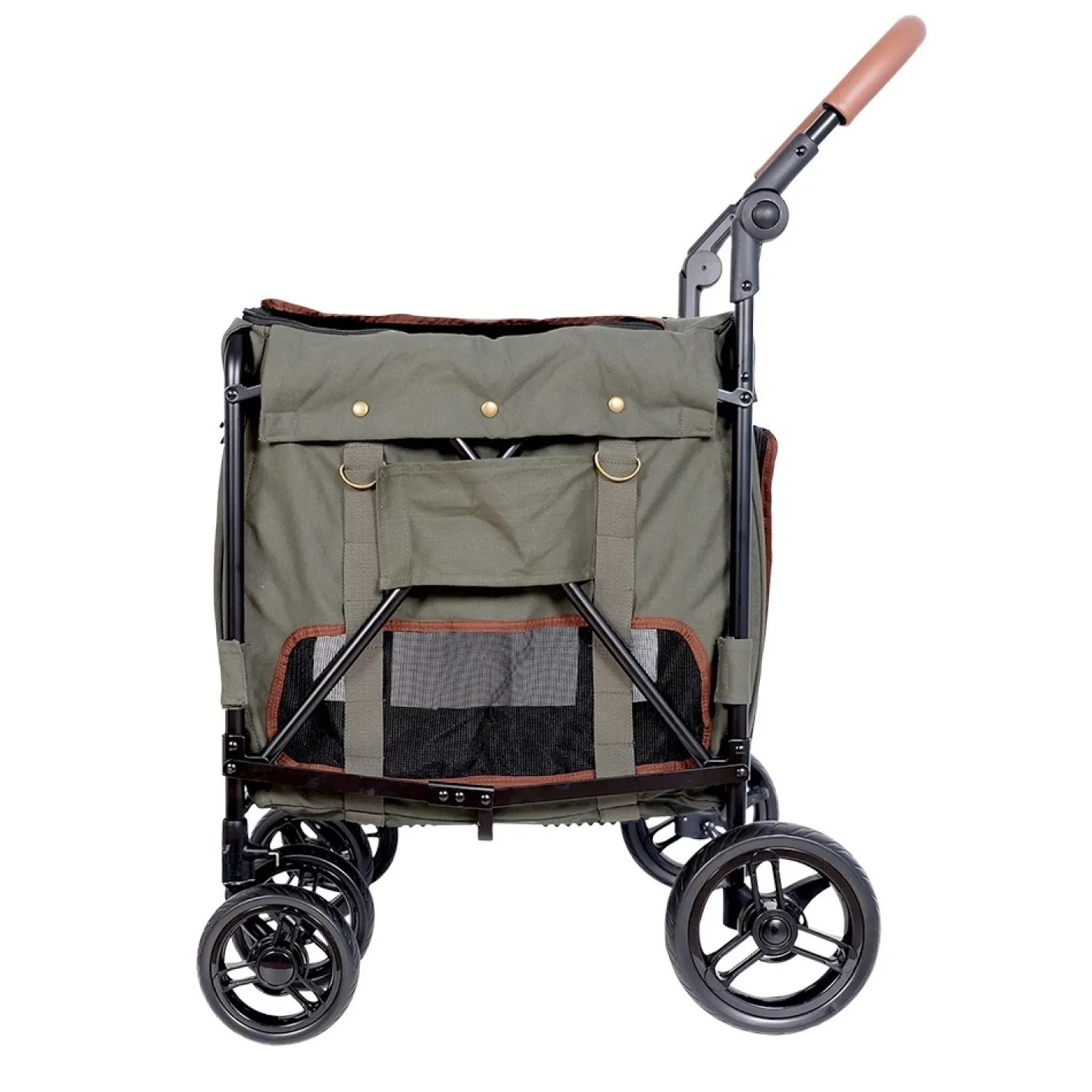 Ibiyaya Gentle Giant Dual Entry Easy-Folding Pet Wagon Stroller Pram for Dogs up to 25kg Sale