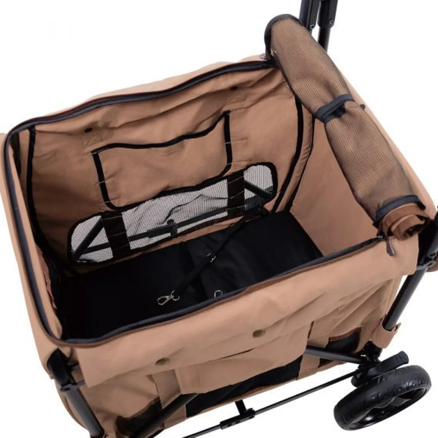 Ibiyaya Gentle Giant Dual Entry Pet Wagon Stroller Pram for Dogs up to 25kg - Peach Discount