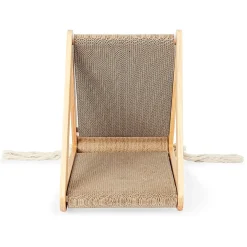 Ibiyaya Hideout Wooden Cat Scratching Post with Replaceable Cardboard Inserts Best