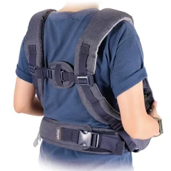 Ibiyaya Hug Pack Padded & Mesh Dog Sling Carrier - Denim Blue Clearance