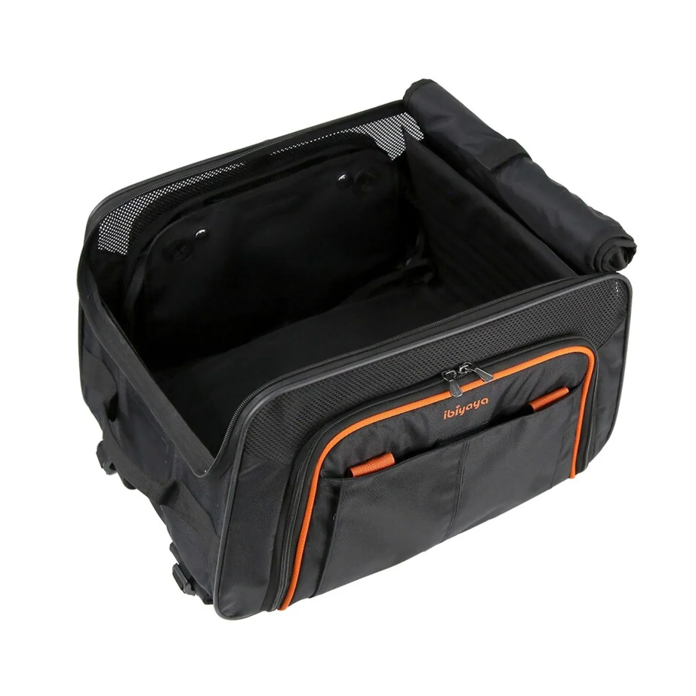 Ibiyaya JetPaw: Expandable Pet Carrier & Backpack - Obsidian/Orange Online