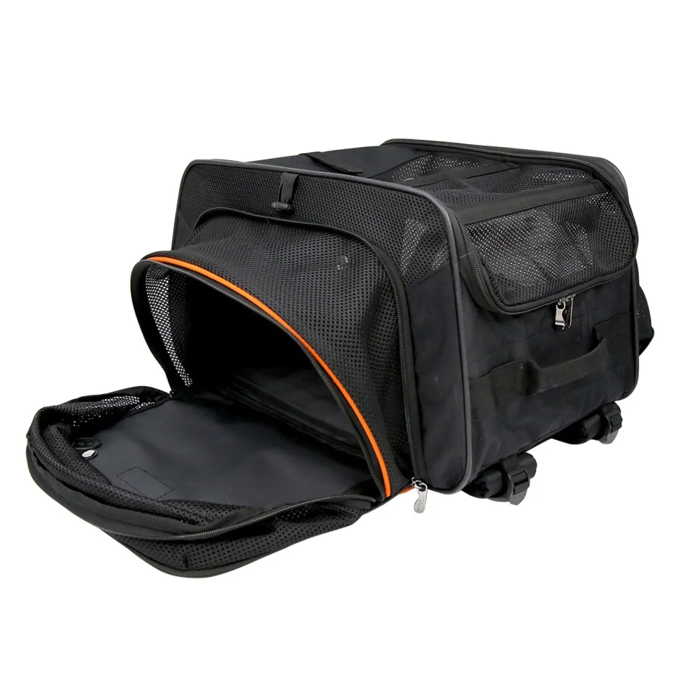 Ibiyaya JetPaw: Expandable Pet Carrier & Backpack - Obsidian/Orange Online