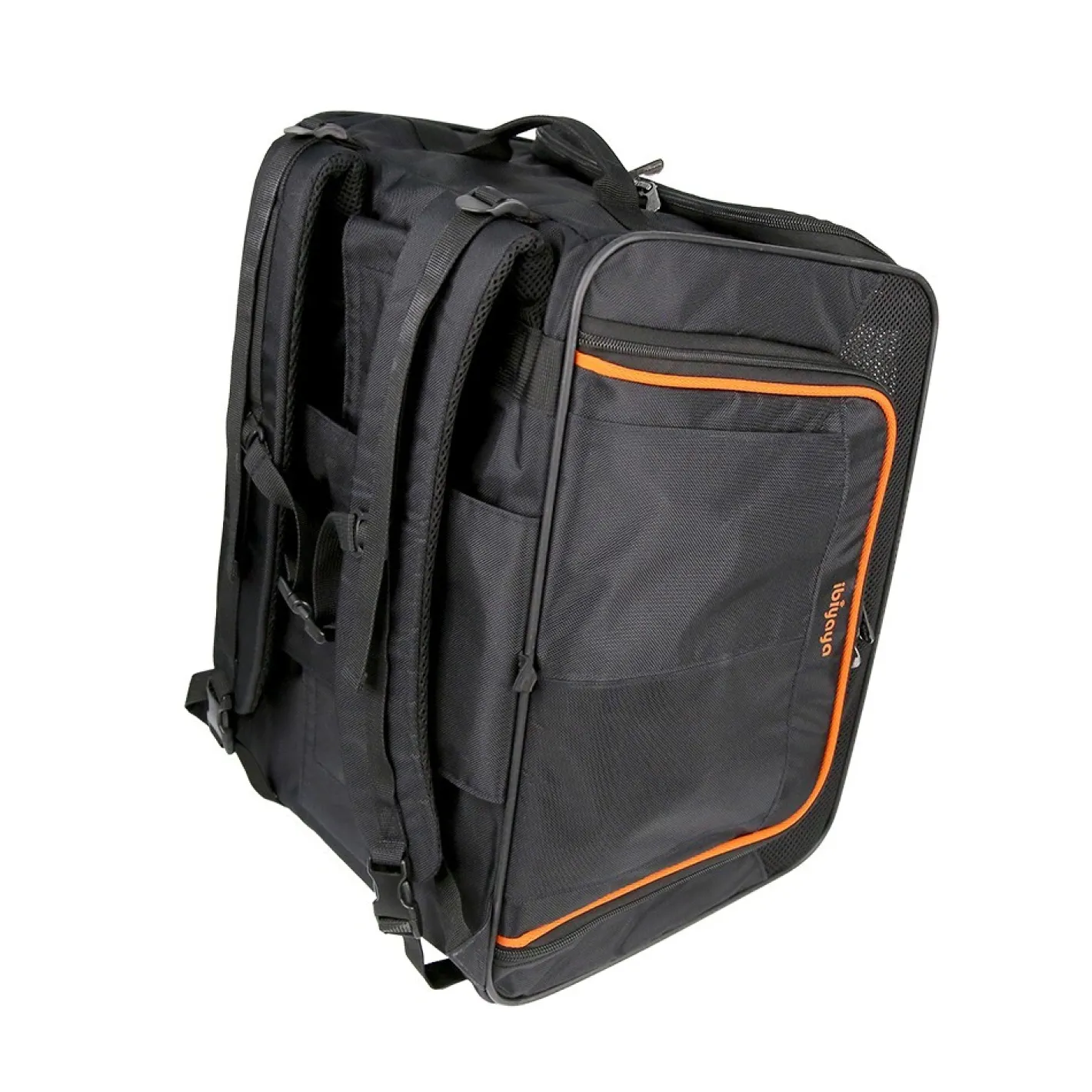 Ibiyaya JetPaw: Expandable Pet Carrier & Backpack - Obsidian/Orange Online