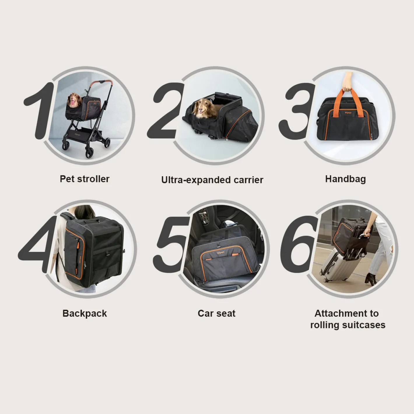 Ibiyaya JetPaw 3-in-1 Pet Stroller with Removable Carrier Discount